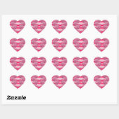 roze rendieren stickers (Vel)
