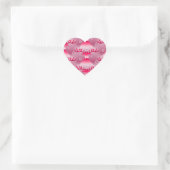 roze rendieren stickers (Tas)