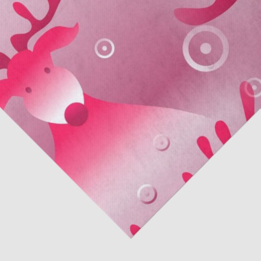 roze rendierpapier tissuepapier (Detail)