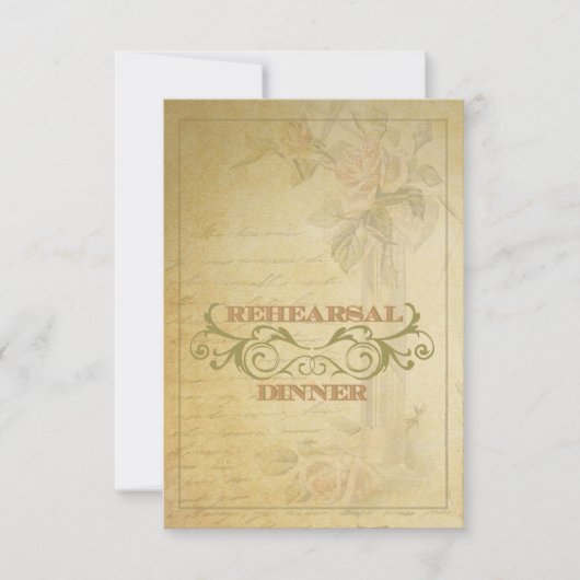 Roze repetitie Inbeluitnodiging Kaart (Voorkant)