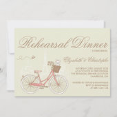  Roze repetitie voor fietsen Inbeluitnodiging Kaart (Voorkant)
