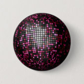 Roze reserveinkt ronde button 5,7 cm (Voorkant)