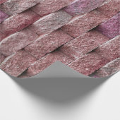 Roze resterend steenwand ompakken papier (Hoek)