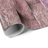 Roze resterend steenwand ompakken papier (Rol Hoek)