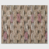 Roze resterend steenwand ompakken papier (Vlak)