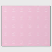 Roze retail inpakpapier met logo (Vlak)