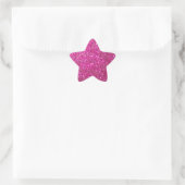 Roze retje ster sticker (Tas)