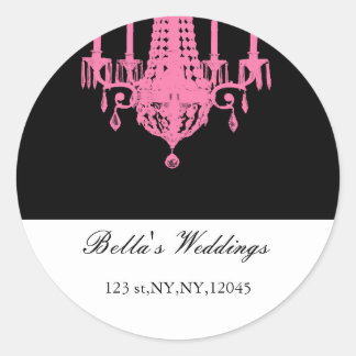roze retouradres-label ronde sticker