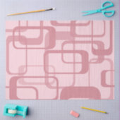 Roze Retro 60's Abstract patroon van 70's Tissuepapier (Craft)