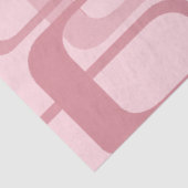Roze Retro 60's Abstract patroon van 70's Tissuepapier (Detail)
