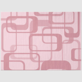 Roze Retro 60's Abstract patroon van 70's Tissuepapier