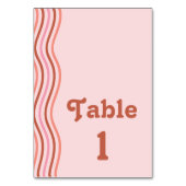 Roze Retro 70s Groovy Disco Bruiloft Kaart (Voorkant)