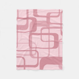 Roze retro Abstract patroon Fleece Deken