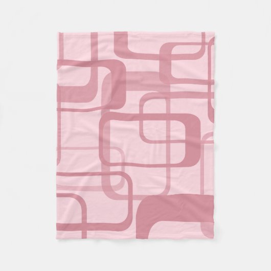 Roze retro Abstract patroon Fleece Deken (Voorkant)