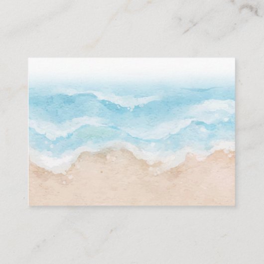 Roze Retro Beach Book Request Enclosure Kaart (Achterkant)