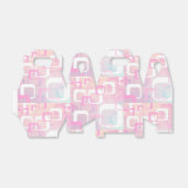 Roze Retro Bedankdoosjes (Uitgevouwen)