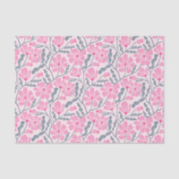 Roze Retro Bloemenpatroon