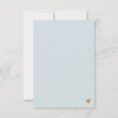 Roze Retro Boho Floral Dank je kaart (Achterkant)