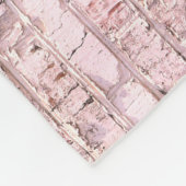 Roze Retro Brick: Verzadigd Abstract Fleece Deken (Hoek)