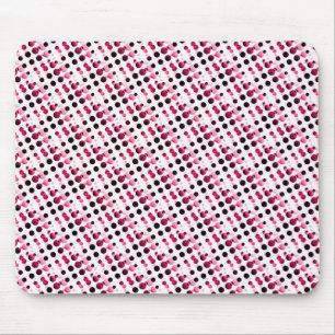Roze Retro Bubbles Mousepad Muismat