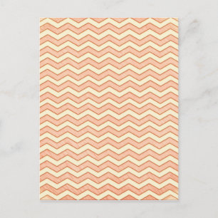 Roze. Retro Chevron Pattern Briefkaart