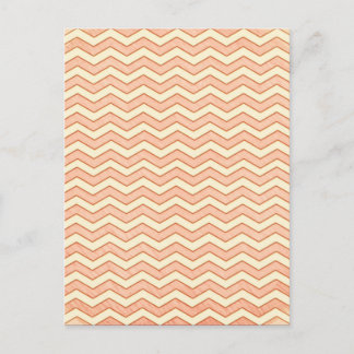  Roze. Retro Chevron Pattern Briefkaart