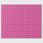 roze retro cirkels cadeaupapier (Vlak)