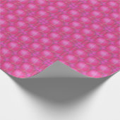 roze retro cirkels cadeaupapier (Hoek)