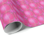 roze retro cirkels cadeaupapier (Rol Hoek)