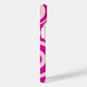 Roze Retro cirkels patroon Case-Mate iPhone Case (Achterkant / Rechts)