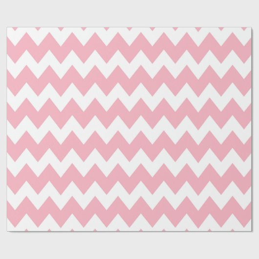 Roze Retro Colorful Modern Chevron Pattern Cadeaupapier (Vlak)