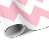 Roze Retro Colorful Modern Chevron Pattern Cadeaupapier (Rol Hoek)