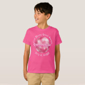 Roze Retro Disco Ball PERSONALIZED T-Shirt (Voorkant volledig)