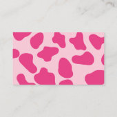 Roze Retro Disco Cowgirl Het Panty Spel Informatiekaartje (Achterkant)