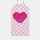 Roze Retro Doll Verjaardag Cadeaulabel (Achterkant)