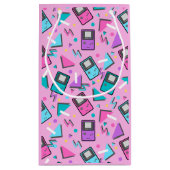 Roze Retro Gaming Klein Cadeauzakje (Achterkant)