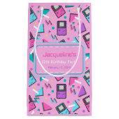 Roze Retro Gaming Klein Cadeauzakje (Voorkant)