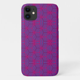 Roze retro geometrisch patroon  Case-Mate iPhone case