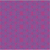 Roze retro geometrisch patroon  sticker (Voorkant)