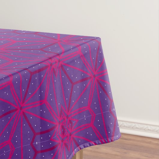 Roze retro geometrisch patroon tafelkleed (Voorbeeld)