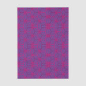 Roze retro geometrisch patroon  tissuepapier (Voorkant)