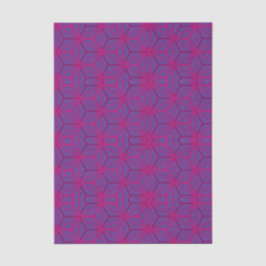 Roze retro geometrisch patroon  tissuepapier