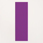 Roze retro geometrisch patroon  yogamat (Voorkant)