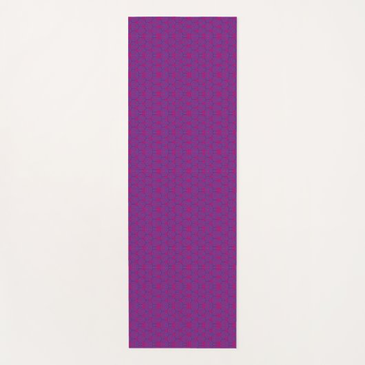 Roze retro geometrisch patroon  yogamat (Voorkant)