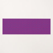 Roze retro geometrisch patroon  yogamat (Voorkant (horizontaal))