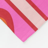 Roze Retro  geruit hart Y2K Patroon Fleece Deken (Hoek)