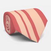 Roze Retro Gestreepte Das (Opgerold)