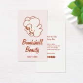 Roze Retro Glam Lash Diva Eyelash Extensions Visitekaartje (Bureau)