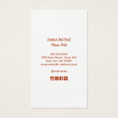 Roze Retro Glam Lash Diva Eyelash Extensions Visitekaartje (Achterkant)