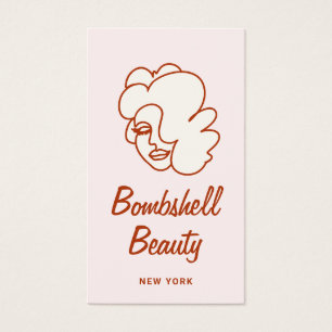 Roze Retro Glam Lash Diva Eyelash Extensions Visitekaartje